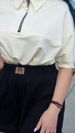 Футболка женская "Mini Zip" — изображение 3